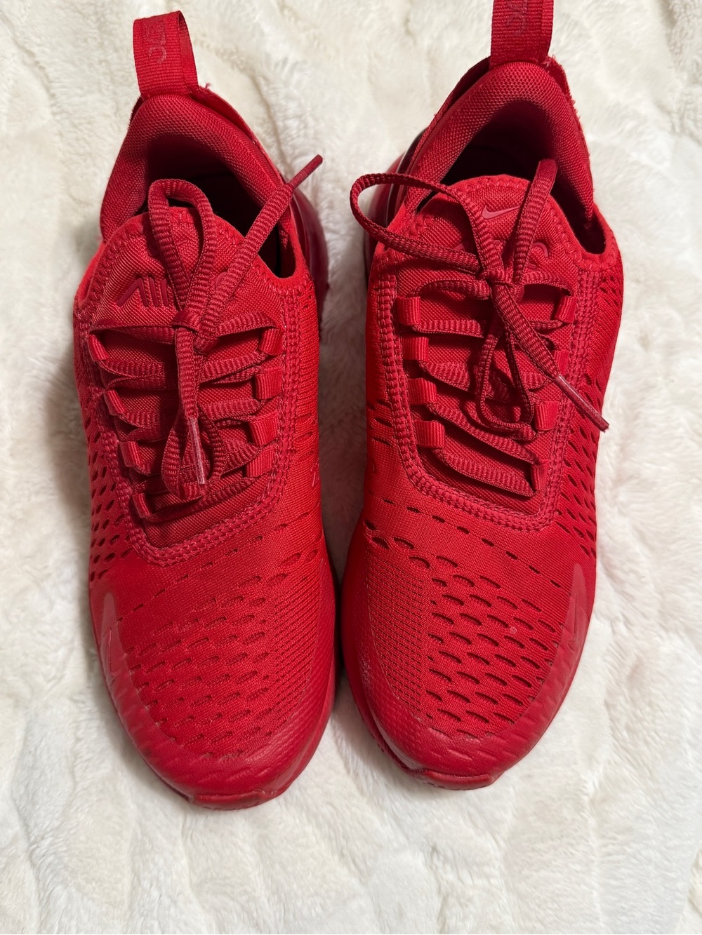 Nike Kids Red Mesh Training Sneakers